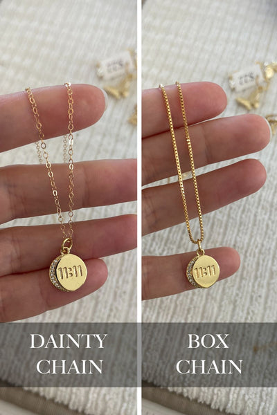 11:11 Gold Necklace {Choose your Chain}