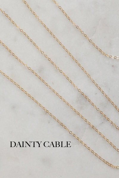 DAINTY DANGLE NECKLACE CHAIN ~ CHARM BAR {Charms will hang together}