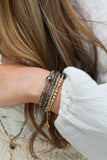 Starlight Aura Gemstone Double Wrap Bracelet