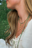 Cosmic Queen Green Apatite + Green Amethyst Choker/Necklace