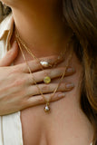 Bloom Pink Pearl Goldfilled Necklace