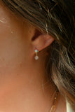 Morganite Stardrop Gold Earrings