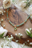 Cosmic Queen Green Apatite + Green Amethyst Choker/Necklace