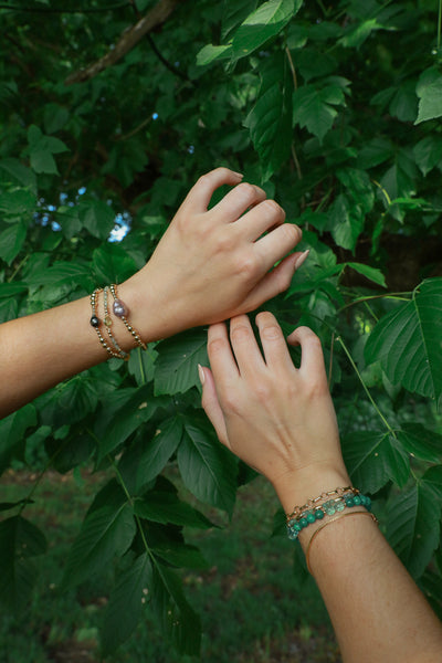 Tahitian Dreams Golden Beaded Bracelet