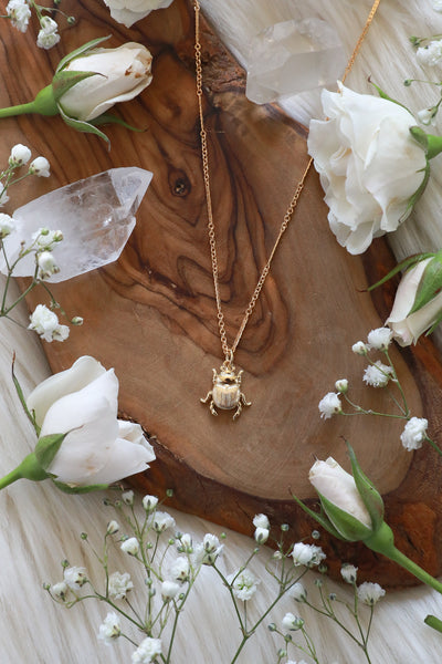 Scarab Gold Necklace