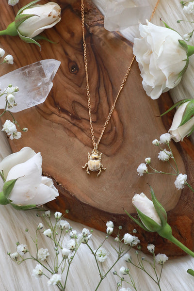 Scarab Gold Necklace