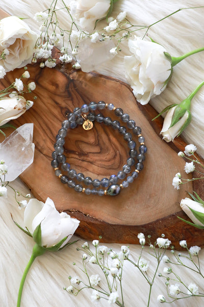 Starlight Aura Gemstone Double Wrap Bracelet