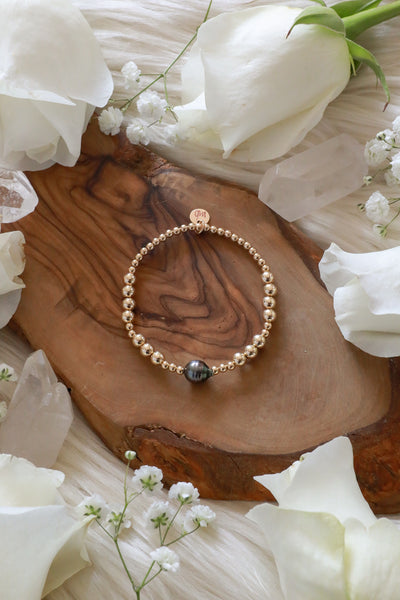 Tahitian Dreams Golden Beaded Bracelet