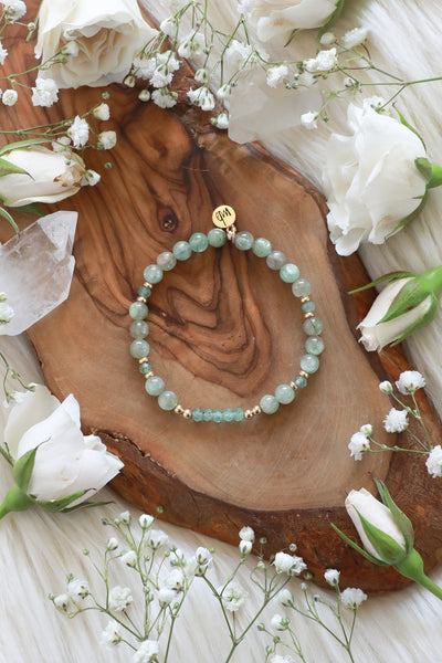 Verdant Glow Gemstone Bracelet