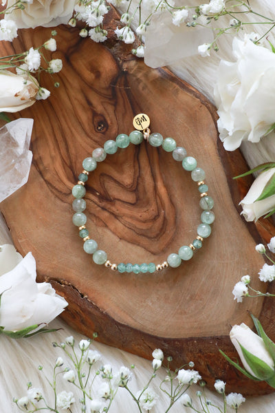 Verdant Glow Gemstone Bracelet